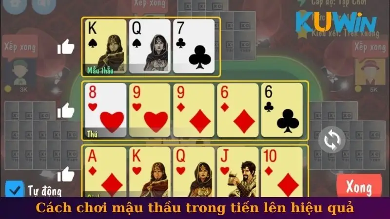 Cách chơi mậu thầu trong tiến lên hiệu quả