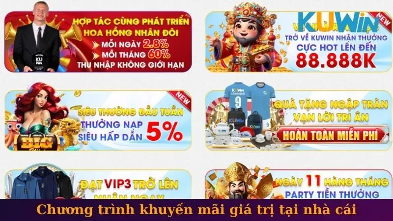 Chương trình khuyến mãi giá trị tại nhà cái