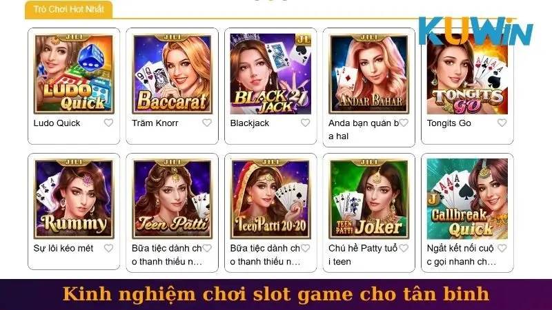 Kinh nghiệm chơi slot game cho tân binh