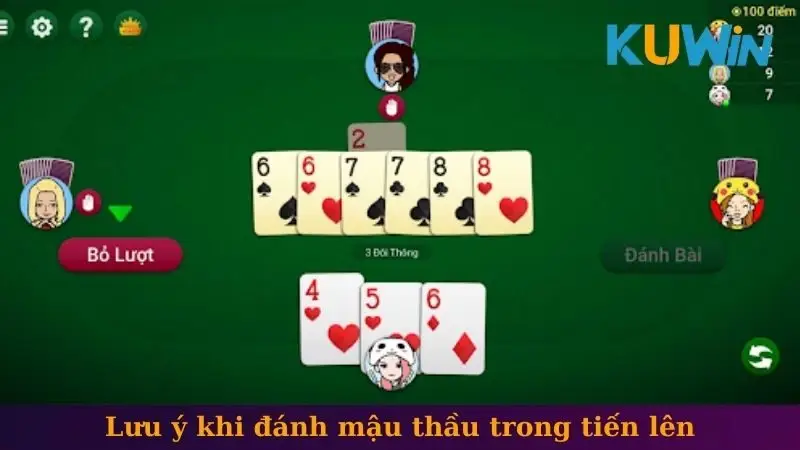 Mậu thầu trong bài tiến lên