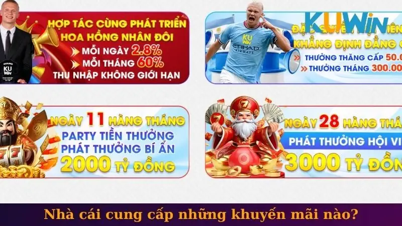 Nhà cái cung cấp những khuyến mãi nào?