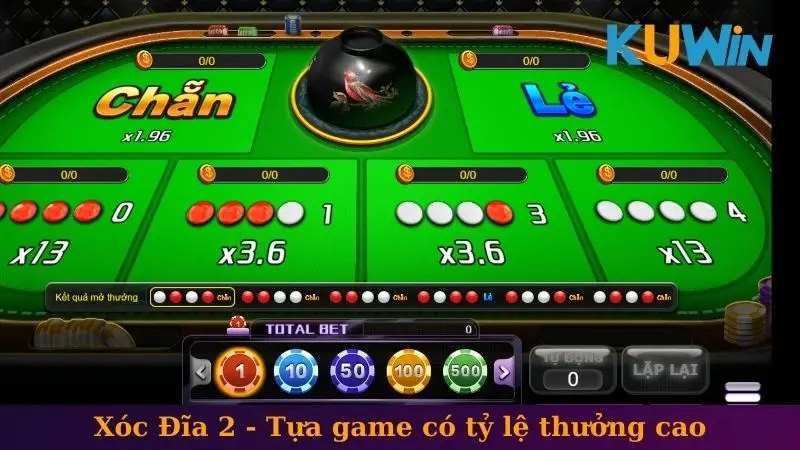 Xóc Đĩa 2 - Tựa game có tỷ lệ thưởng cao