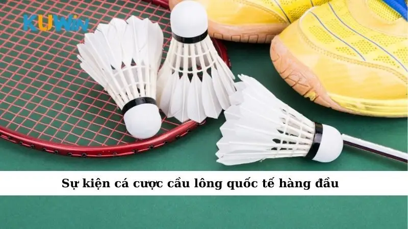 các sự kiện cá cược cầu lông quốc tế