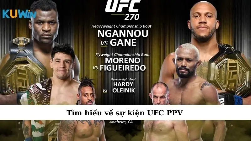Tìm hiểu về sự kiện UFC PPV